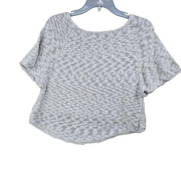 E Hyphen World Gallery Womens Beige Textured Knit Top Acrylic & Cotton Blend - Picture 2 of 7